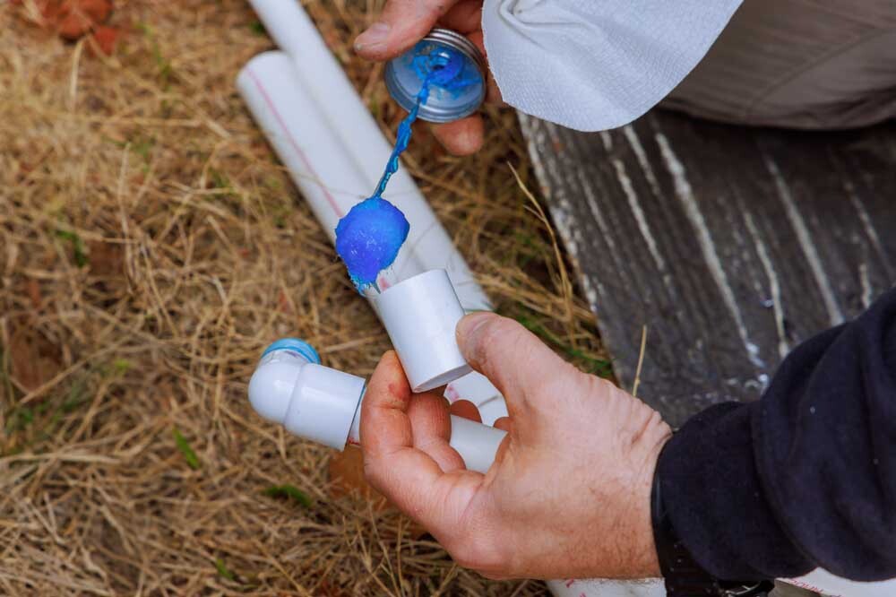 plumber installing PEX pipes Leander, TX