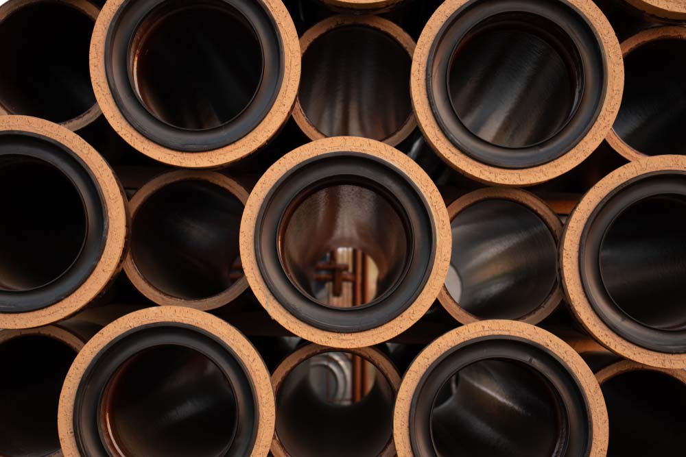clay sewer pipes