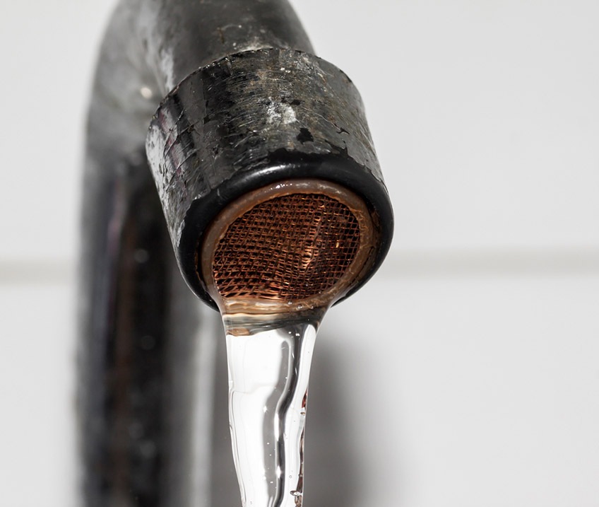 corroded faucet