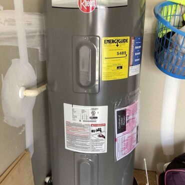 New Water Heater Installation