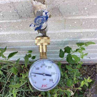 Water Line Pressure Testing