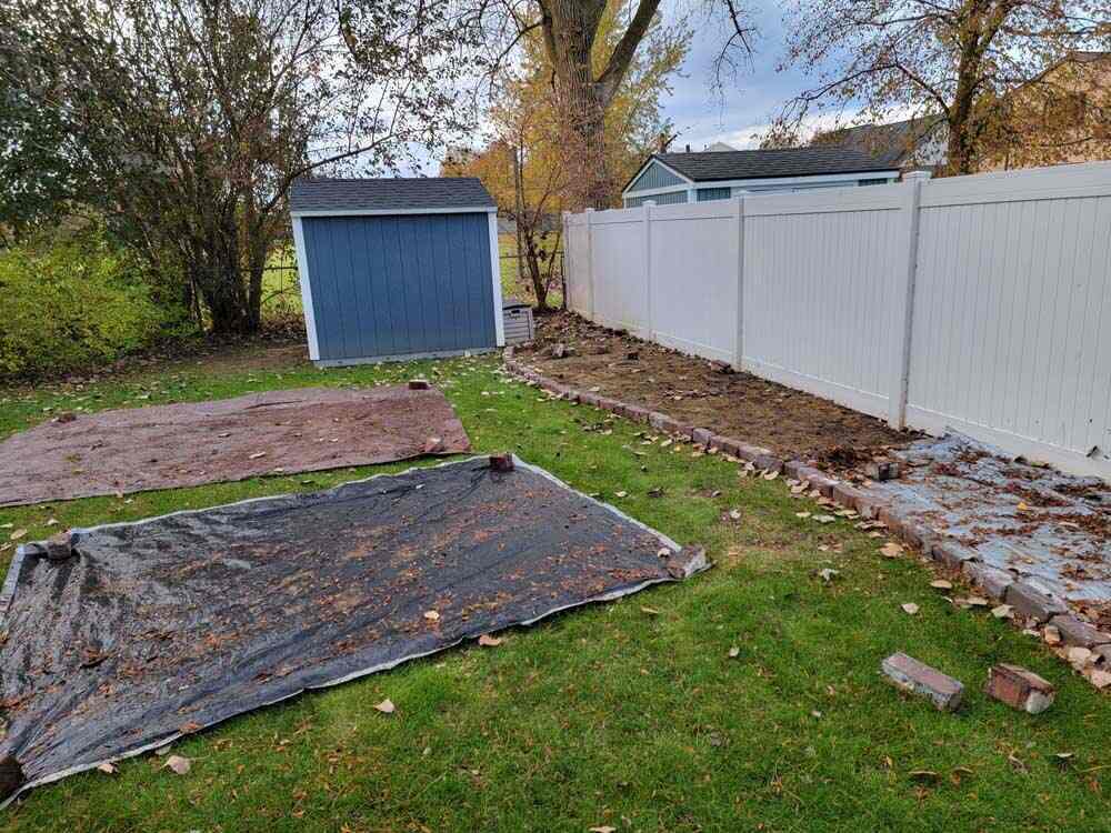 tarp covering lawn sewer replacement Austin, TX